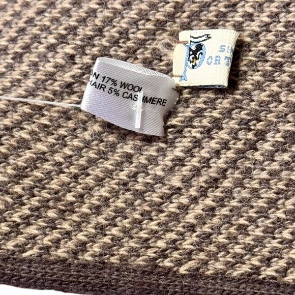 NWT Portolano Twist Headband Knit Cashmere Angora Blend Brown Beige Fall Winter - Picture 5 of 10